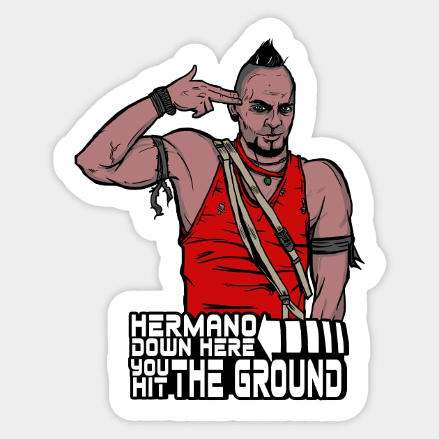 Hit The Ground Sticker by AndreusD